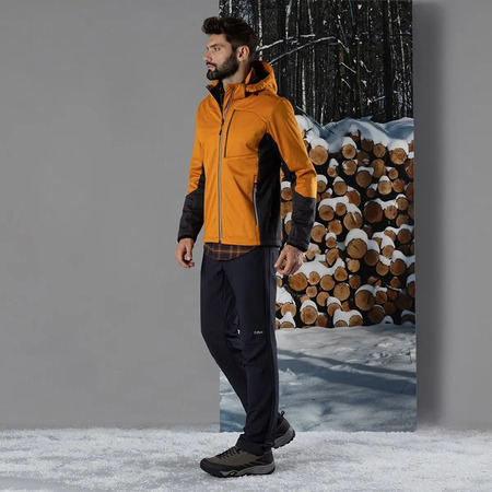 Campagnalo Ripstop Jacke mit abnehmbarer Kapuze "Zucca"