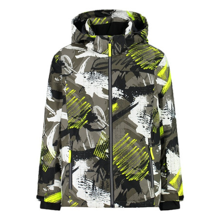 Campagnolo Boy\'s Freeride Skijacke "Olive-Yellow Flujo"