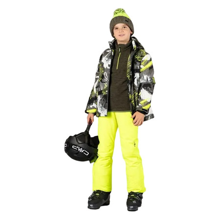 Campagnolo Boy\'s Freeride Skijacke "Olive-Yellow Flujo"