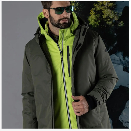 Campagnolo Men\'s Hooded Parka "Oil Green"