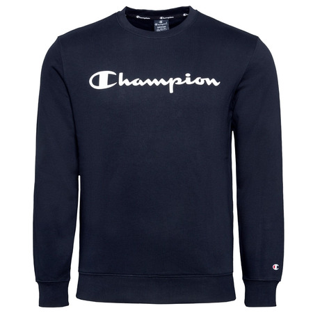 Champion Legacy Scrip Big Logo Crewneck Sweats "Navy"