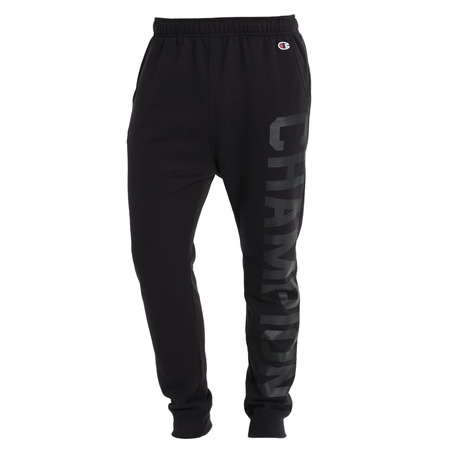 Champion Authentic Customfit Big Logo Rib Manschettenhose (schwarz)