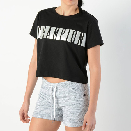 Champion Authentic CustomFit Cropped T-Shirt Damen (schwarz)