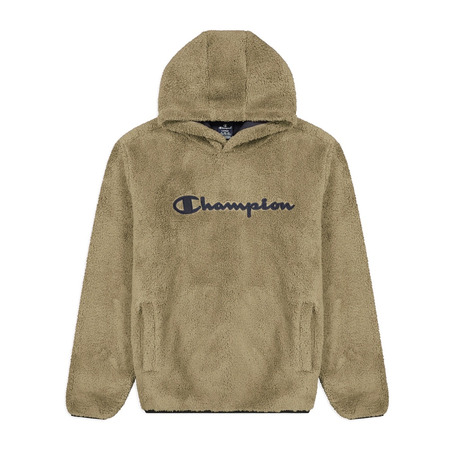 Champion Authentic Legacy Sherpa Top Kapuzen Fleece "Beige Khaki"