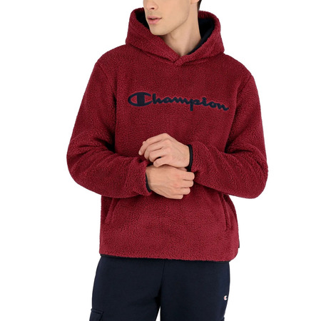 Champion Authentic Legacy Sherpa Top Kapuzen Fleece "Dark Purple"