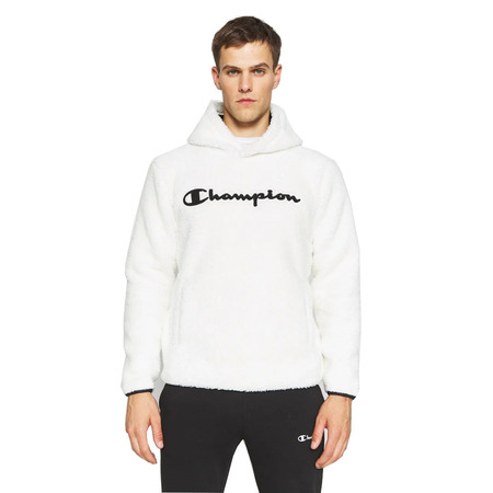 Champion Authentic Legacy Sherpa Top Kapuzen Fleece "White-Black"