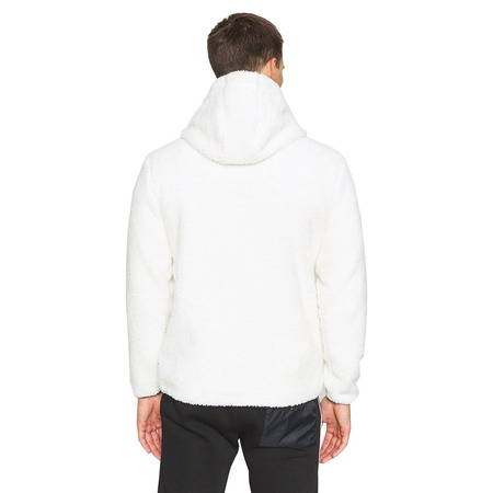 Champion Authentic Legacy Sherpa Top Kapuzen Fleece "White-Black"