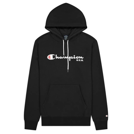 Champion Basketball USA Script Logo Tap Fleece Hoodie "Black"