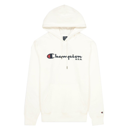 Champion Basketball USA Script Logo Tap Fleece Hoodie "White"