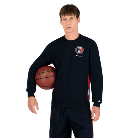 Champion Basketball USA Script Logo Tap Fleece Sweatshirt "Navy"