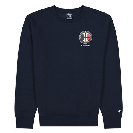 Champion Basketball USA Script Logo Tap Fleece Sweatshirt "Navy"