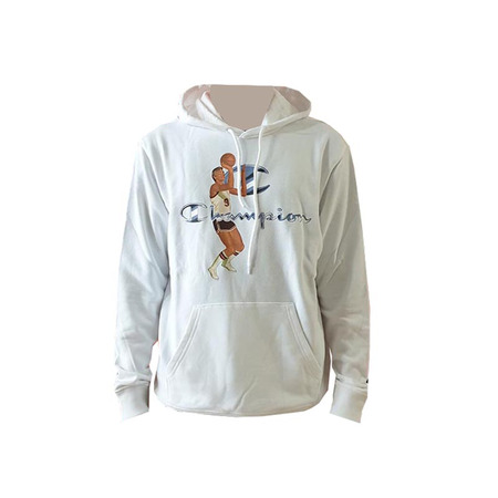 Champion Basketball Vintage Script Logo Kapuzenpullover "White"