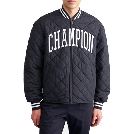 Champion Rochester Bookstore Big Logo gesteppt Bomberjacke "Black"