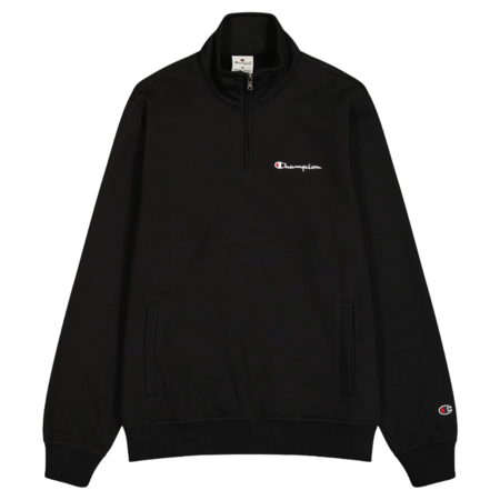 Champion Front Pockets Half-Zip Big Logo Fleece Sweatshirt "Black"