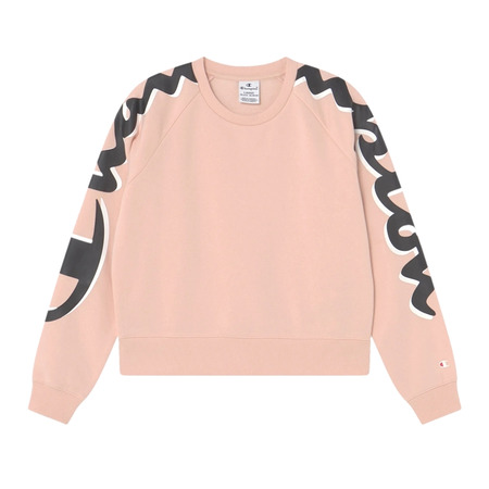 Champion Girls Legacy Logo Crewneck Sweatshirt "Rose Tane"