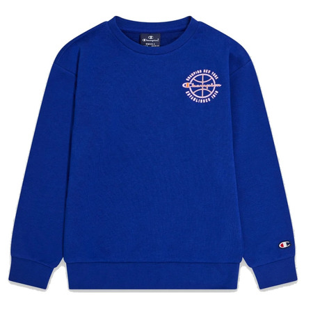 Champion Kids Modern Basketball Logo Sweatshirt "Blau"