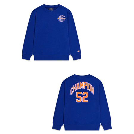 Champion Kids Modern Basketball Logo Sweatshirt "Blau"