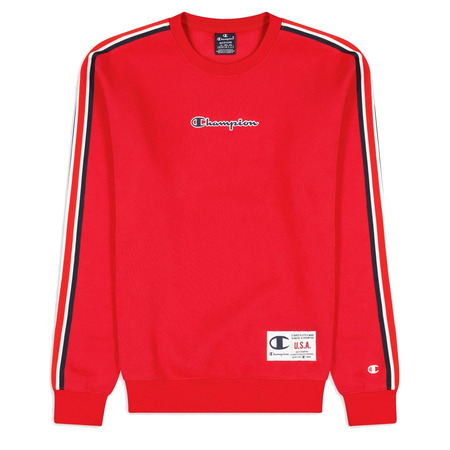 Champion Legacy Basketball Kontrast Details Fleece Sweatshirt "Red"