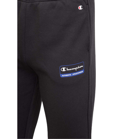 Champion Legacy Custom Fit Athleticwear Logo bedruckte Manschettenhose "Schwarz"