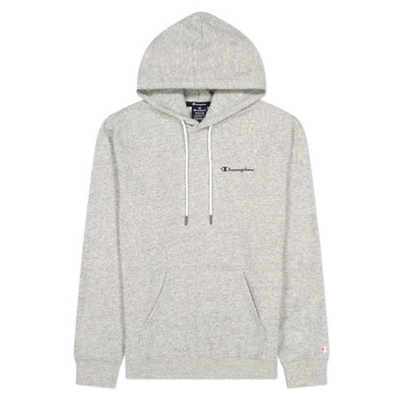 Champion Legacy Drawcord Small Logo Hoodie "Light Grey"