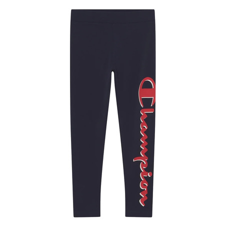 Champion Legacy Girls Leggings Script Logo Drucken "Navy"