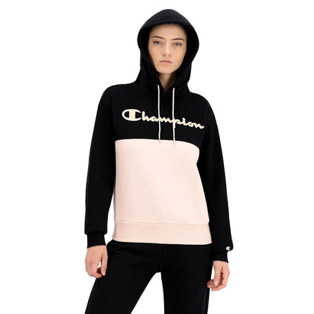 Champion Legacy Layered Script Logo Seamed Hoodie "Black"