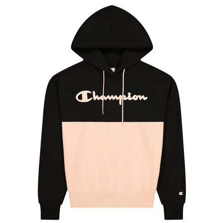 Champion Legacy Layered Script Logo Seamed Hoodie "Black"