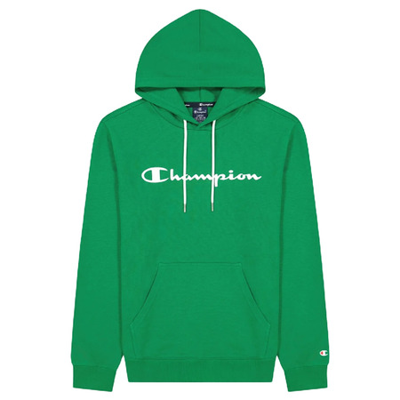 Champion Legacy Script Logo Baumwolle Terry Hoodie "Bright Green"