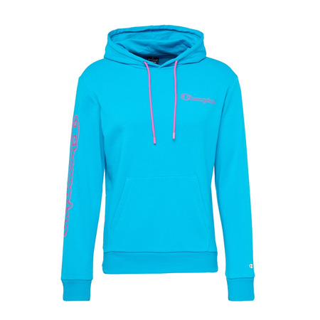 Champion Legacy Spray Neon Kapuzenpullover "Blue Cyan Flour"