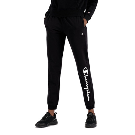 Champion Legacy Wn ́s Contrast Script Logo Drucken Gefesselte Jogger "Schwarz"