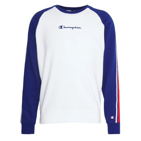 Champion Retro Basketball Französisch Terry Sweat Crewneck "White"