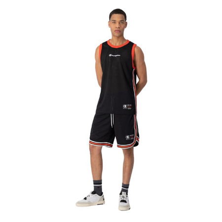 Champion Legacy Retro Basketball Mesh Vest "Black-Red"