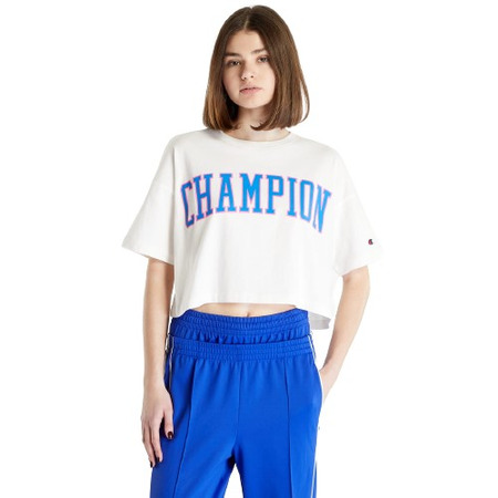 Champion Rochester Buchhandlung Cropped Cotton T-Shirt "White"