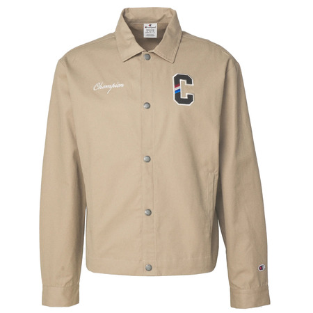 Champion Rochester Bookstore Snap Buttons Logo C Jacke "Taupe"