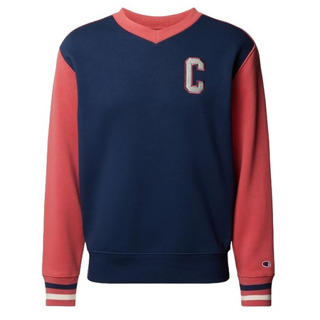 Champion Rochester Buchhandlung V-Neck Fleece Sweatshirt "Navy-Red"