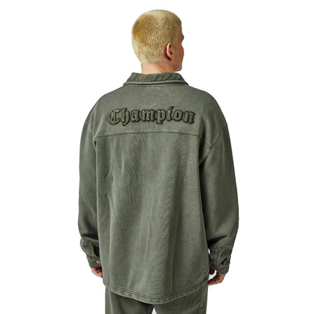 Champion Rochester Garment-Dyed Heavy Full Buttons Fleece Jacke