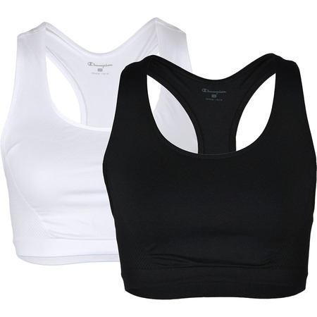 Champion Sport Bras Kollektion 2 Pack Nahtlose Top W