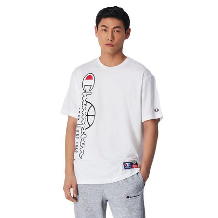 Champion Sport Lifestyle Basketball Big Logo Custom Fit T-Shirt "White"