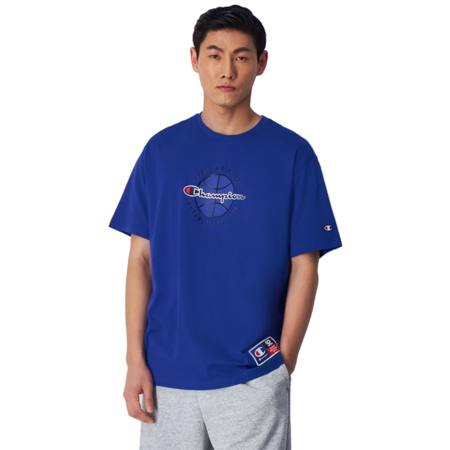 Champion Sport Lifestyle Basketball Stretch Baumwolle T-Shirt "Blau"