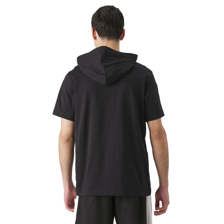 Champion Sport Lifestyle Basketball USA Logo Comfort Fit T-Shirt mit Kapuze "Black"