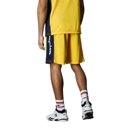 Champion Sport Lifestyle Basketball USA Logo Mesh Shorts "Buttercup Yellow"