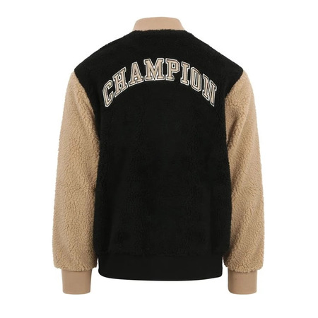 Champion Teddy Full Zip Bomber Jacke Fleece "Black"