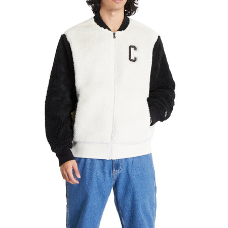 Champion Teddy Full Zip Bomber Jacke Fleece "White"