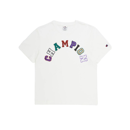 Champion Varsity Logo Baumwolle T-Shirt "White"