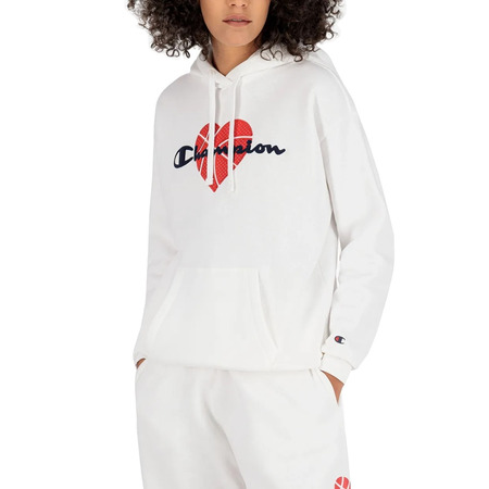 Champion Wm ́s Legacy Scrip Logo Stickerei Love Hoodie "White"