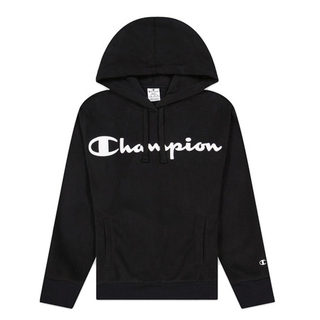 Champion Wn ́s Legacy Script Logo Polar Fleece Hoodie "Black"