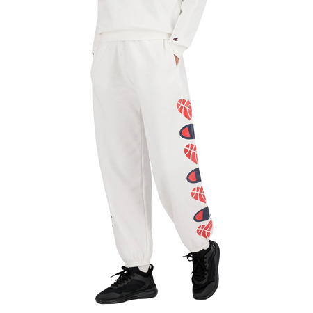 Champion Wn ́s Love Basketball Logo Tape Sleeve Pullover "White"