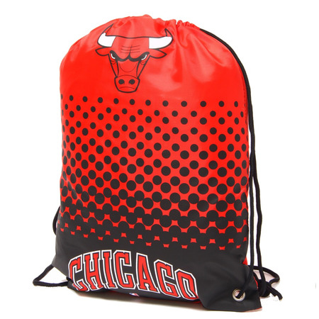 Chicago Bulls Drawstring Gym Tasche (rot/schwarz)