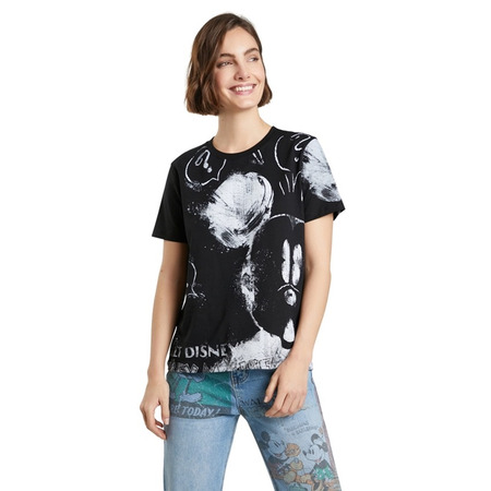 Desigual 100% Algodón Mickey Maus T-Shirt