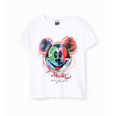 Desigual Arty Mickey Maus T-Shirt "White"